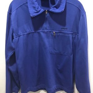 Patagonia r1 pullover fleece, cobalt blue size s
